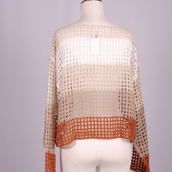 NWT Maeve Open Weave Cropped Sweater, Sz - OS - Picture 6 of 8